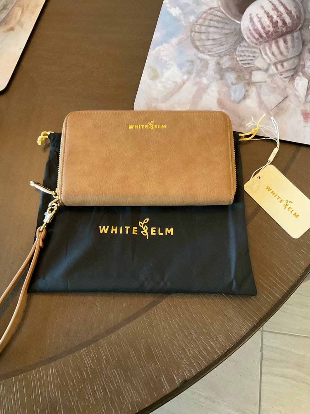 White Elm Vera Zip-Around Wristlet Wallet - Like New